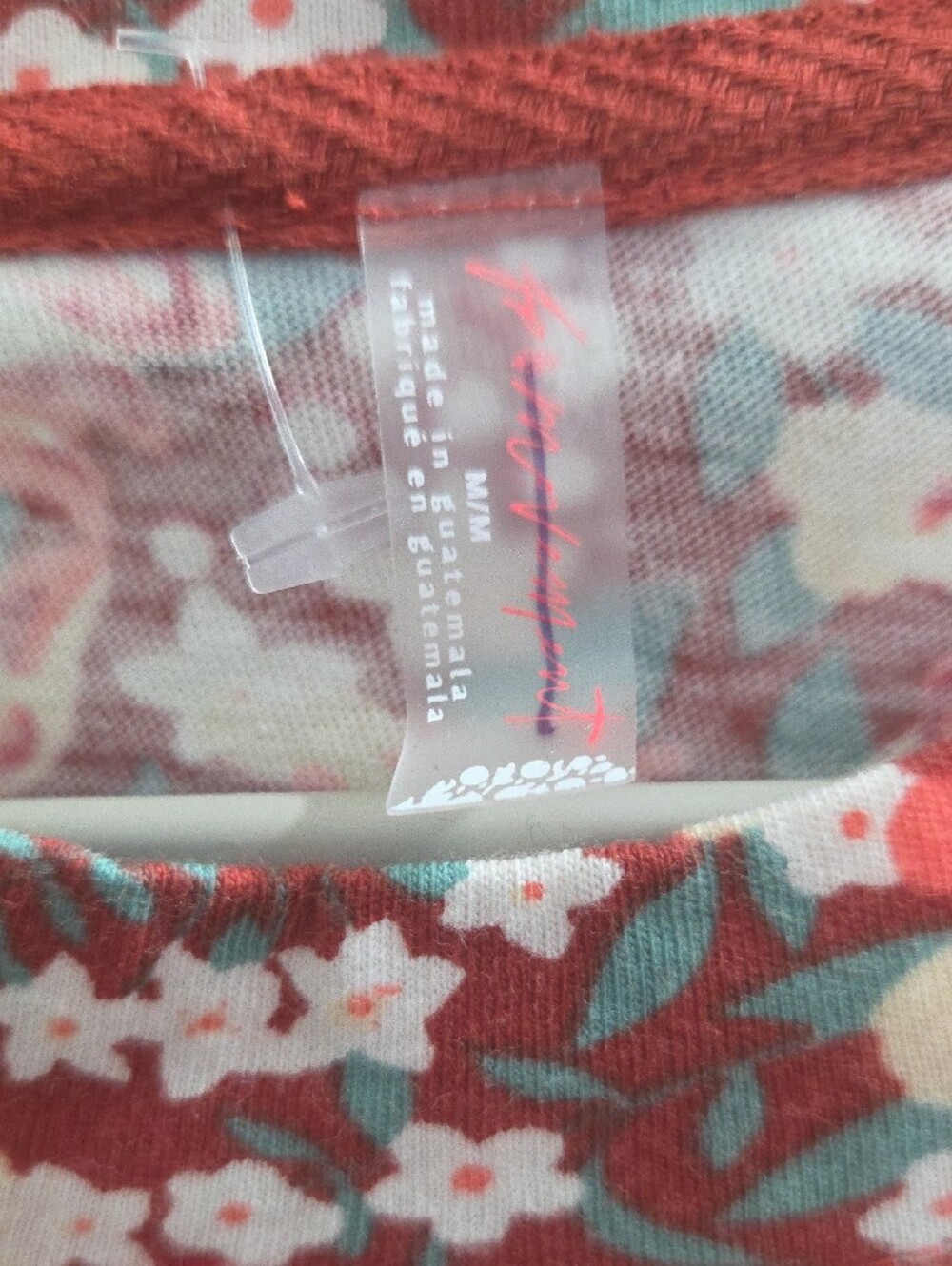FP Movement by Free People Red Floral Patchwork Crewneck Sweatshirt - Picture 4 of 7